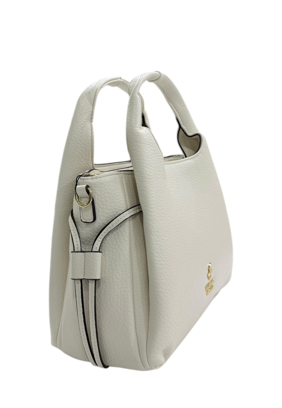 BORSA A MANO E TRACOLLA DONNA BEVERLY HILLS POLO CLUB BH-4401 BIANCO