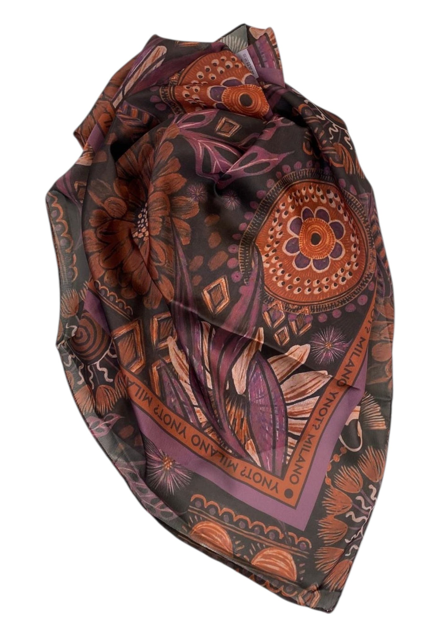 FOULARD DONNA YNOT QUADRATO FLD-090F6 PURPLE