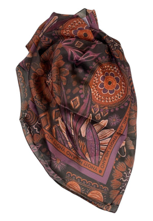FOULARD DONNA YNOT QUADRATO FLD-090F6 PURPLE