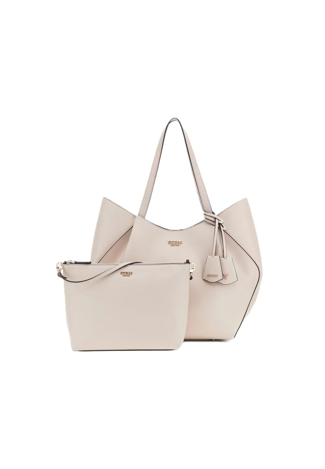 BORSA A SPALLA DONNA GUESS AMORETTE BG789824 LIGHT TAUPE