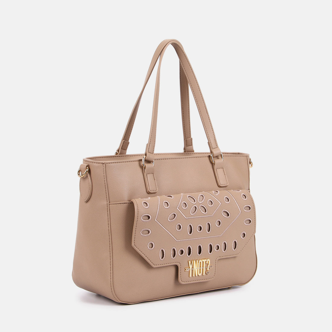 BORSA A SPALLA E TRACOLLA YNOT MAR-008S6 TAN