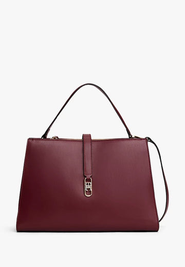 BORSA  A MANO E TRACOLLA  DONNA TOMMY HILFIGER AW0AW17724 VLP BORDEAUX