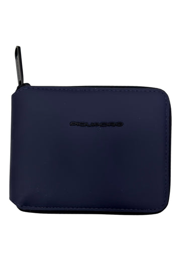 PORTAFOGLIO UOMO PIQUADRO CON CERNIERA TESSUTO GOMMATO PU5762C20WR BLU