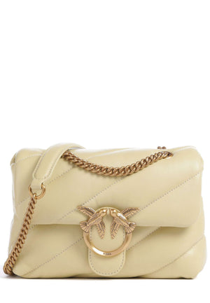 BORSA PINKO LOVE MINI PUFF 100039 A0F2 C39Q GIALLO VANIGLIA