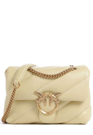 BORSA PINKO LOVE MINI PUFF 100039 A0F2 C39Q GIALLO VANIGLIA