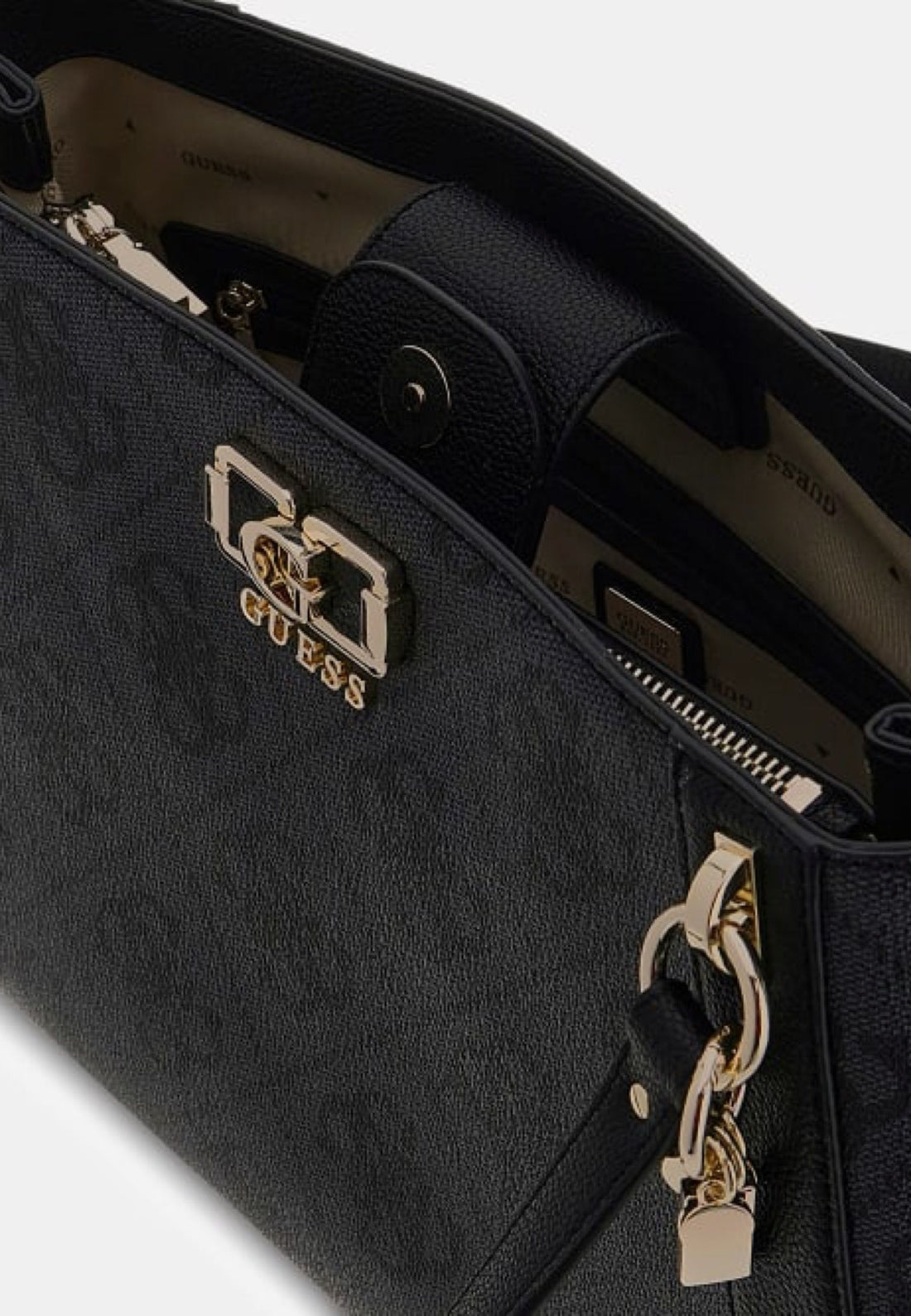 BORSA A SPALLA DONNA GUESS KARNILLA LOGO OS990122 COAL LOGO