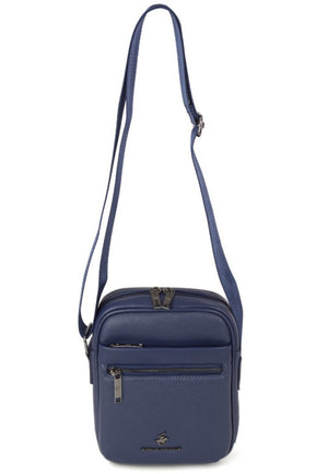 BORSELLO TRASVERSALE UOMO MEDIO BEVERLY HILLS  POLO CLUB BH-8512 BLU