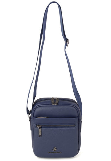 BORSELLO TRASVERSALE UOMO MEDIO BEVERLY HILLS  POLO CLUB BH-8512 BLU