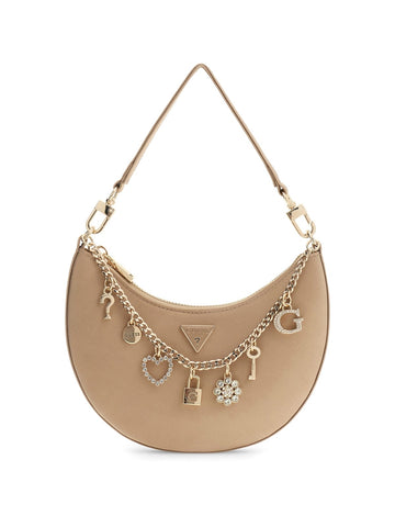 BORSA A SPALLA MINI GUESS TASMIN MINI ES993172 CHAMPAGNE