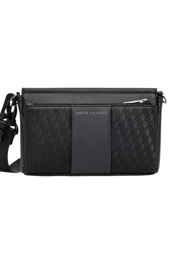 POCHETTE DA POLSO- BORSELLO TRASVERSALE UOMO ARMANI EXCHANGE XM003285 AF26691 MC028 BLACK-FORGED IRON
