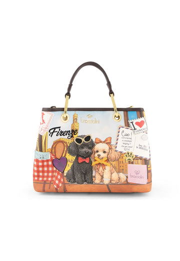 BORSA A MANO E TRACOLLA MEDIA BRACCIALINI CARTOLINE B19161 FIRENZE
