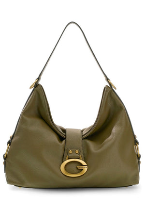 BORSA A SPALLA DONNA GRANDE GUESS CAMDEN BB930802 OLIVE