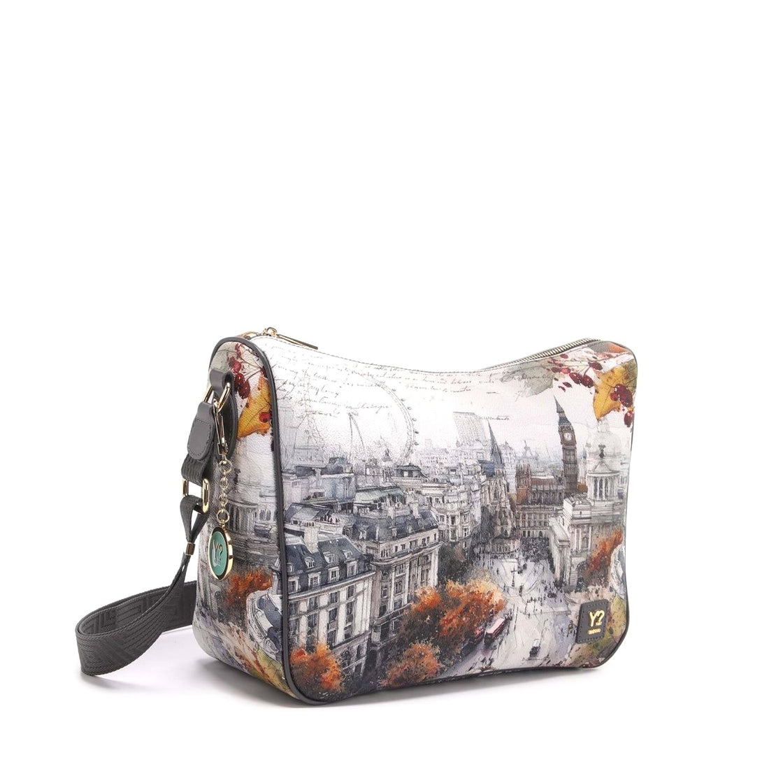BORSA A SPALLA E TRACOLLA DONNA YNOT YES-370F7 LONDON BERRY