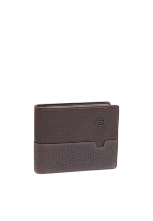 PORTAFOGLIO PIQUADRO PICCOLO CON MONETE PU4188W138R TESTA DI MORO