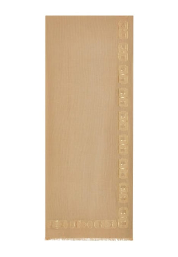 PASHMINA GUESS DONNA RETTANGOLARE AW5530POL03 BEIGE LOGO