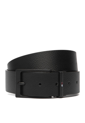 CINTURA TOMMY HILFIGER UOMO REVERSIBILE AM0AM13957 BDS NERO-NERO