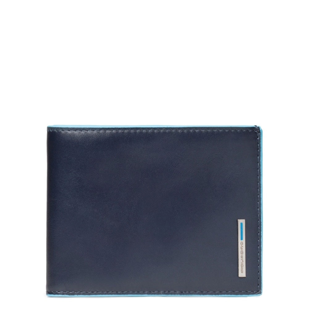 PORTAFOGLIO PIQUADRO BLU SQUARE SOLO CARTE E BANCONOTE PU1241B2R BLU2