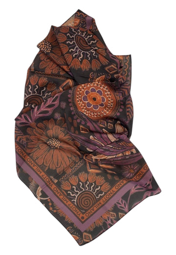 FOULARD DONNA YNOT RETTANGOLARE FLD-180F6 PURPLE
