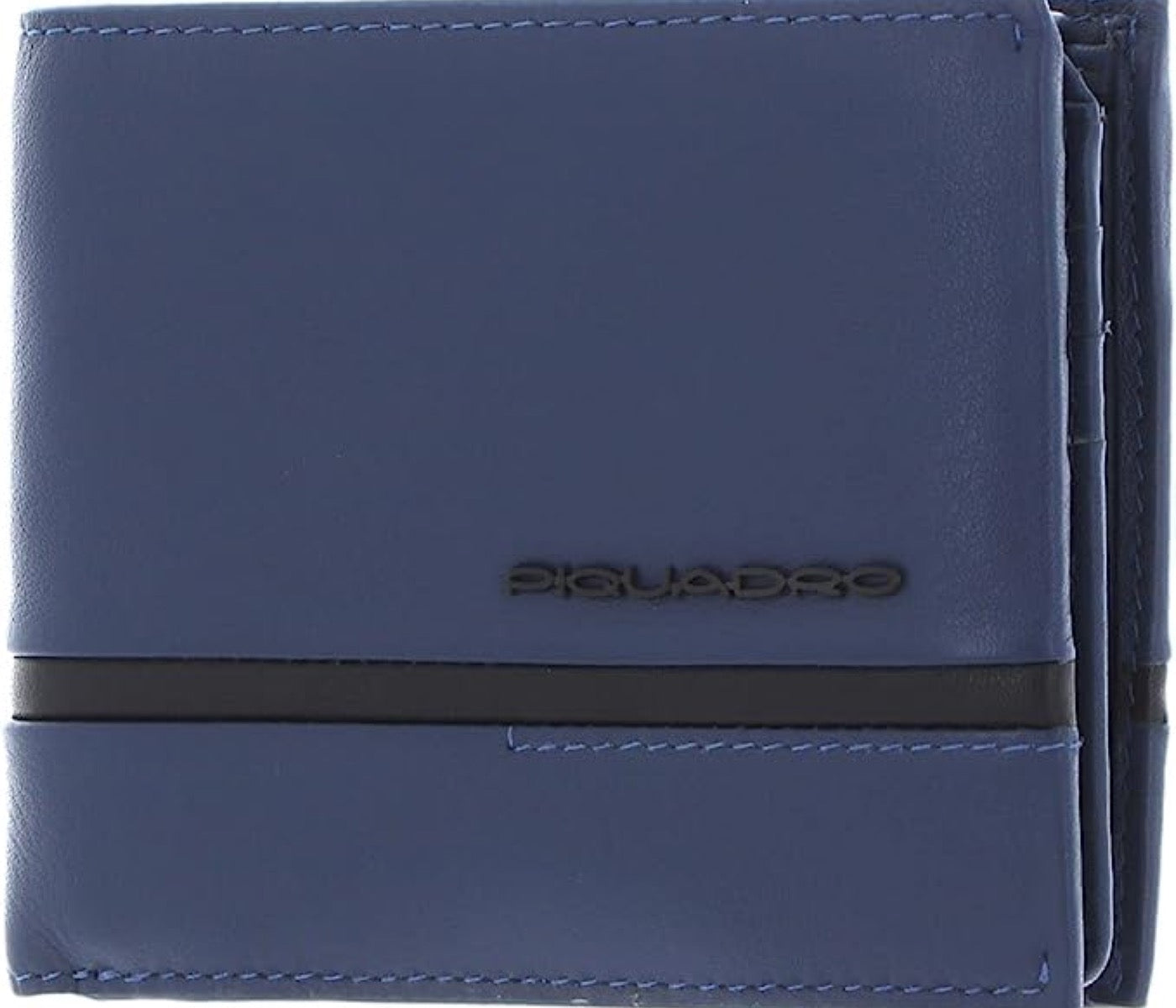 PIQUADRO PU4518W117R SMALL WALLET WITH BLUE COINS