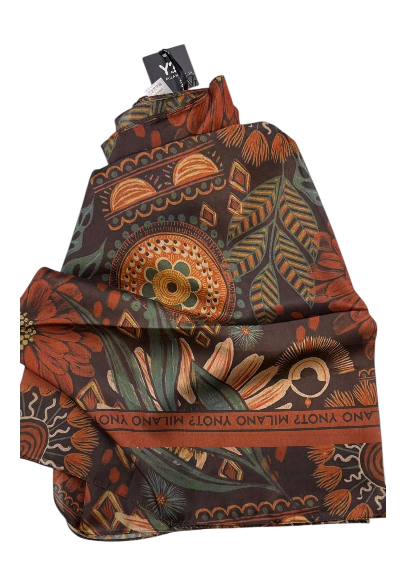 FOULARD DONNA YNOT RETTANGOLARE FLD-180F6 FOREST