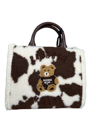 BORSA A MANO E TRACOLLA PASHBAG MARGE 20172 SHEPHERD TEDDY COW