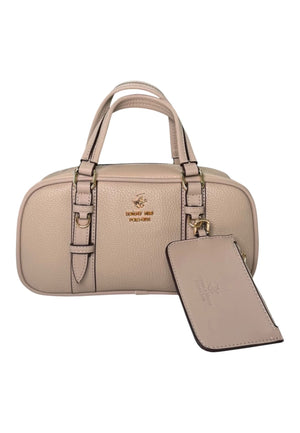 BORSA A BAULETTO DONNA BEVERLY HILLS POLO CLUB BH-4552 BEIGE