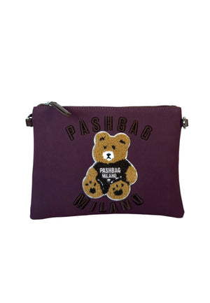 BORSA POCHETTE-TRACOLLINA PASHBAG SOPHIE 20456 SHEPHERD SUEDE GRAPE