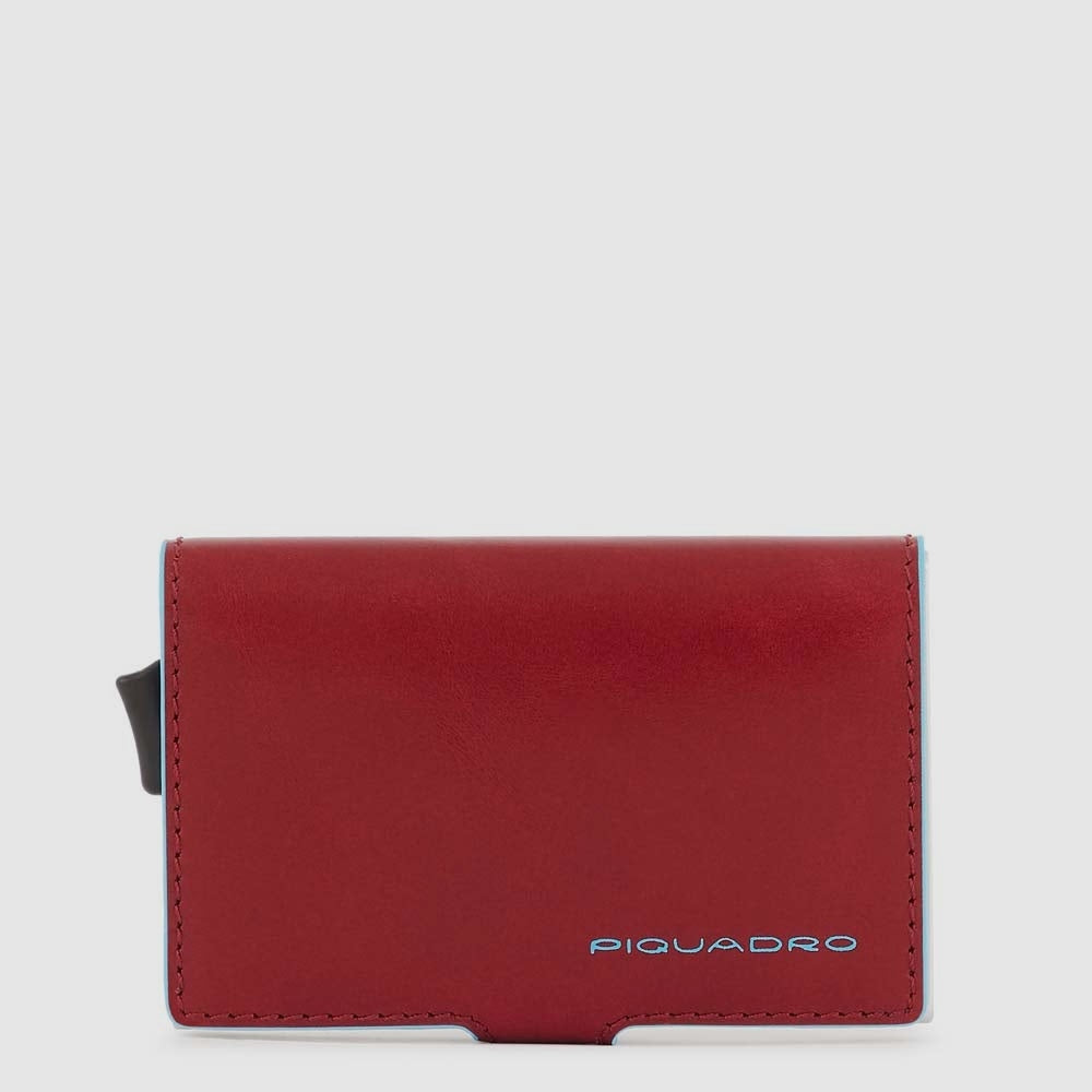 PORTAFOGLIO PIQUADRO PORTACARTE + BANCOTE BLUE SQUARE PP5649B2R ROSSO