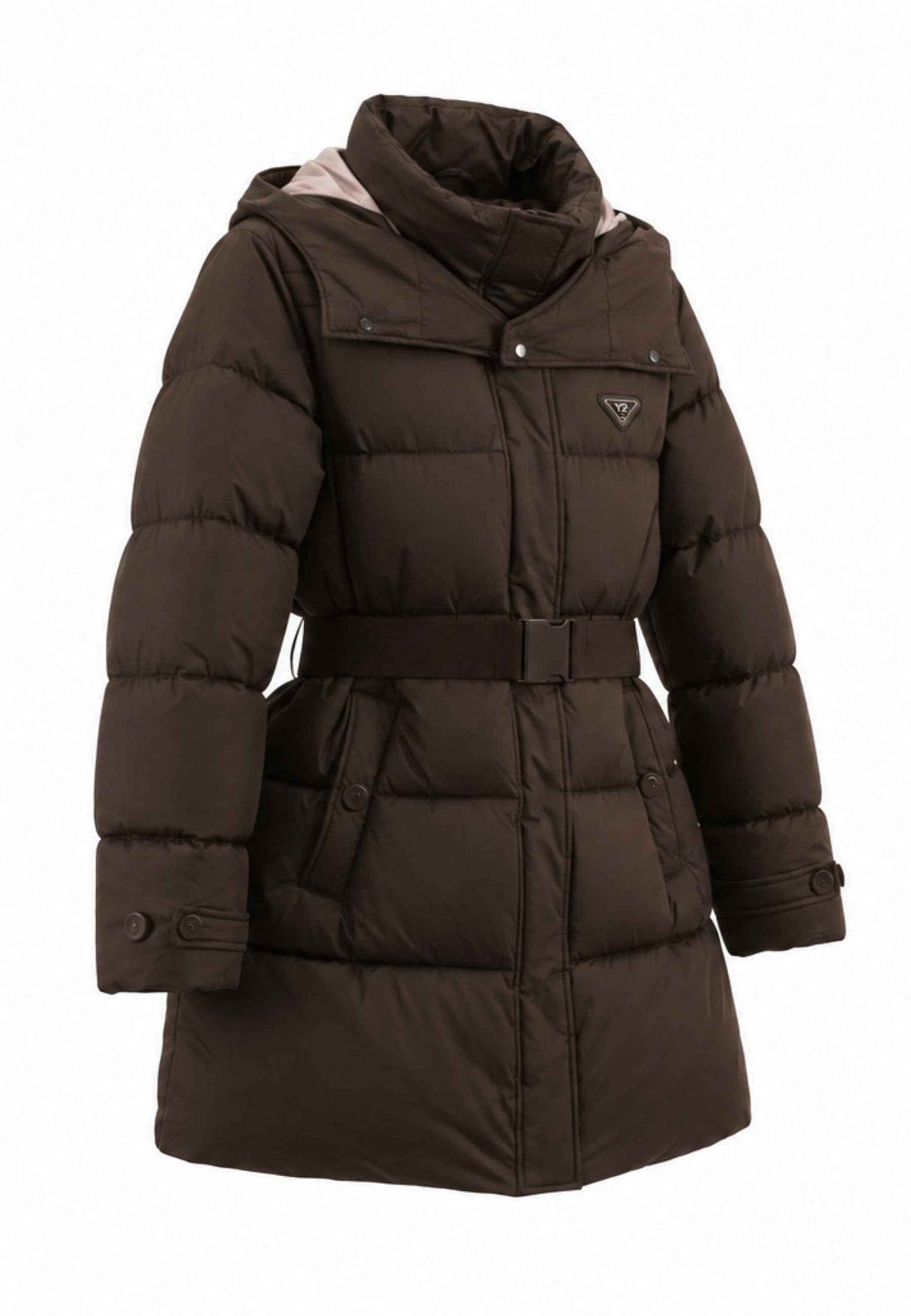 PIUMINO LUNGO DONNA YNOT ELG-004F1 CHOCOLATE