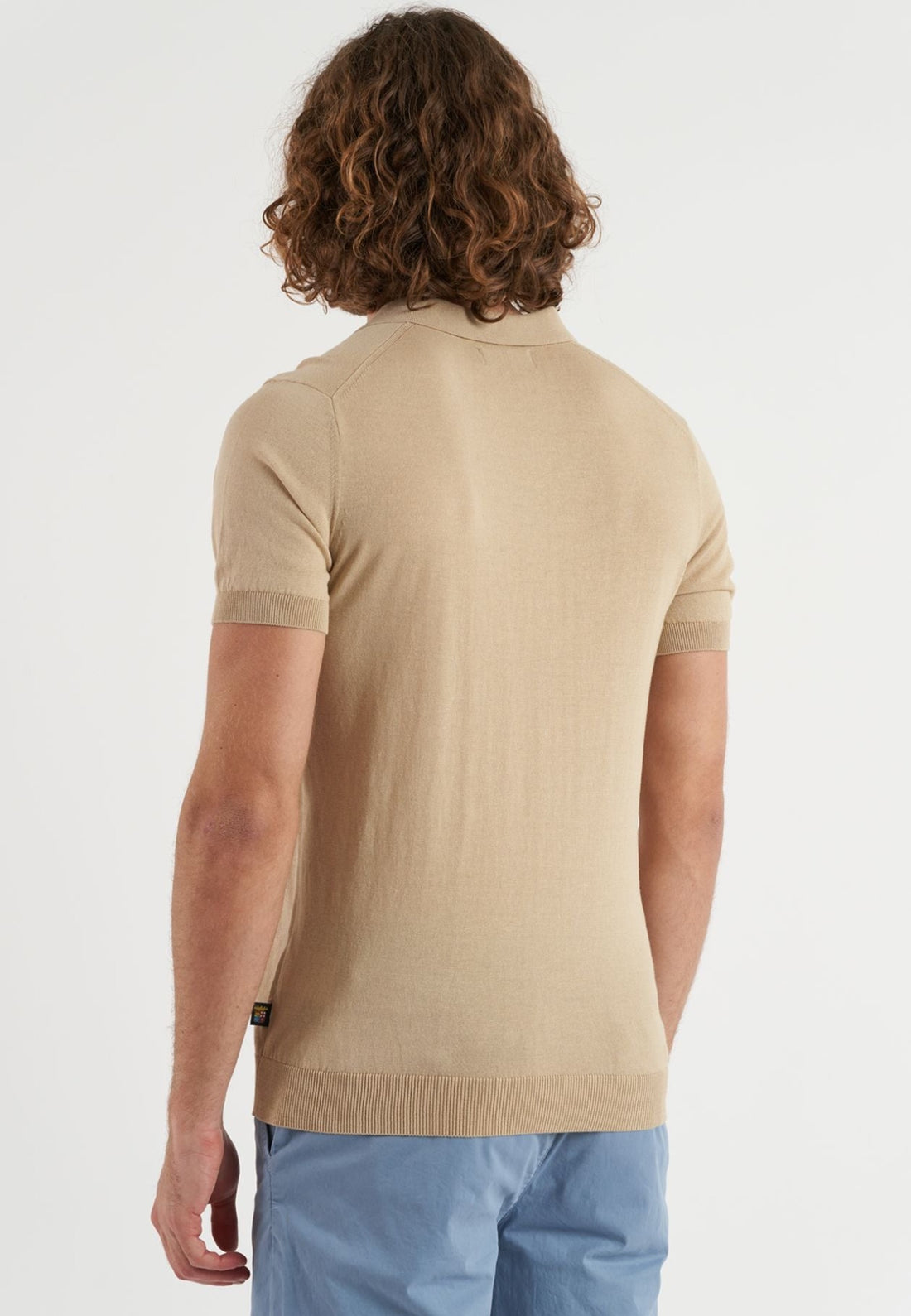 MAGLIA MEZZA MANICA POLO UOMO MARINA MILITARE MYK0148 NOCCIOLA