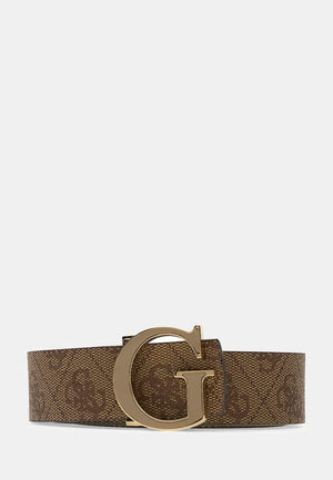 CINTURA DONNA GUESS REVERSIBILE BW9498P6430 LATTE LOGO