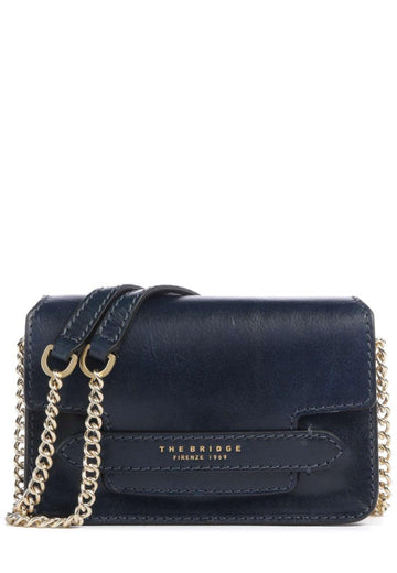 BORSA TRACOLLINA MINI THE BRIDGE LUCREZIA 04121401 YH BLU NAVY