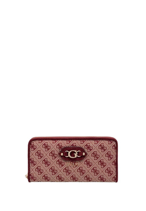 PORTAFOGLIO DONNA ZIP AROUND GUESS SAMANTHA JC2313146 MERLOT LOGO