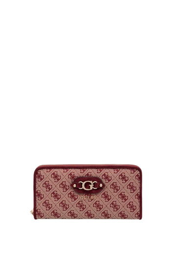 PORTAFOGLIO DONNA ZIP AROUND GUESS SAMANTHA JC2313146 MERLOT LOGO