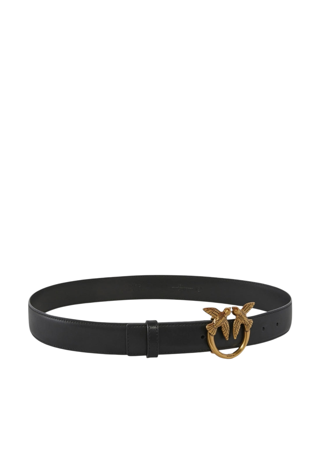 CINTURA PINKO LOVE BERRY H3 BELT SIMPLY 100125 A0F1 H3 NERO-ORO