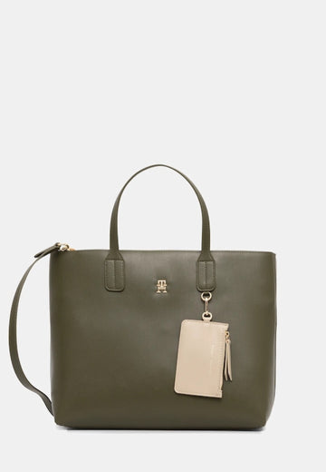 BORSA  A MANO E TRACOLLA  DONNA TOMMY HILFIGER AW0AW17683 MT1 VERDE