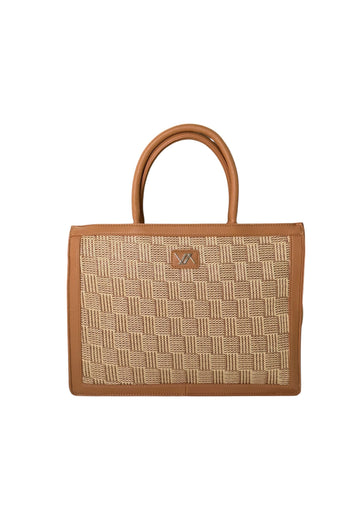 BORSA A MANO DONNA VERDE 16-0008435 BEIGE