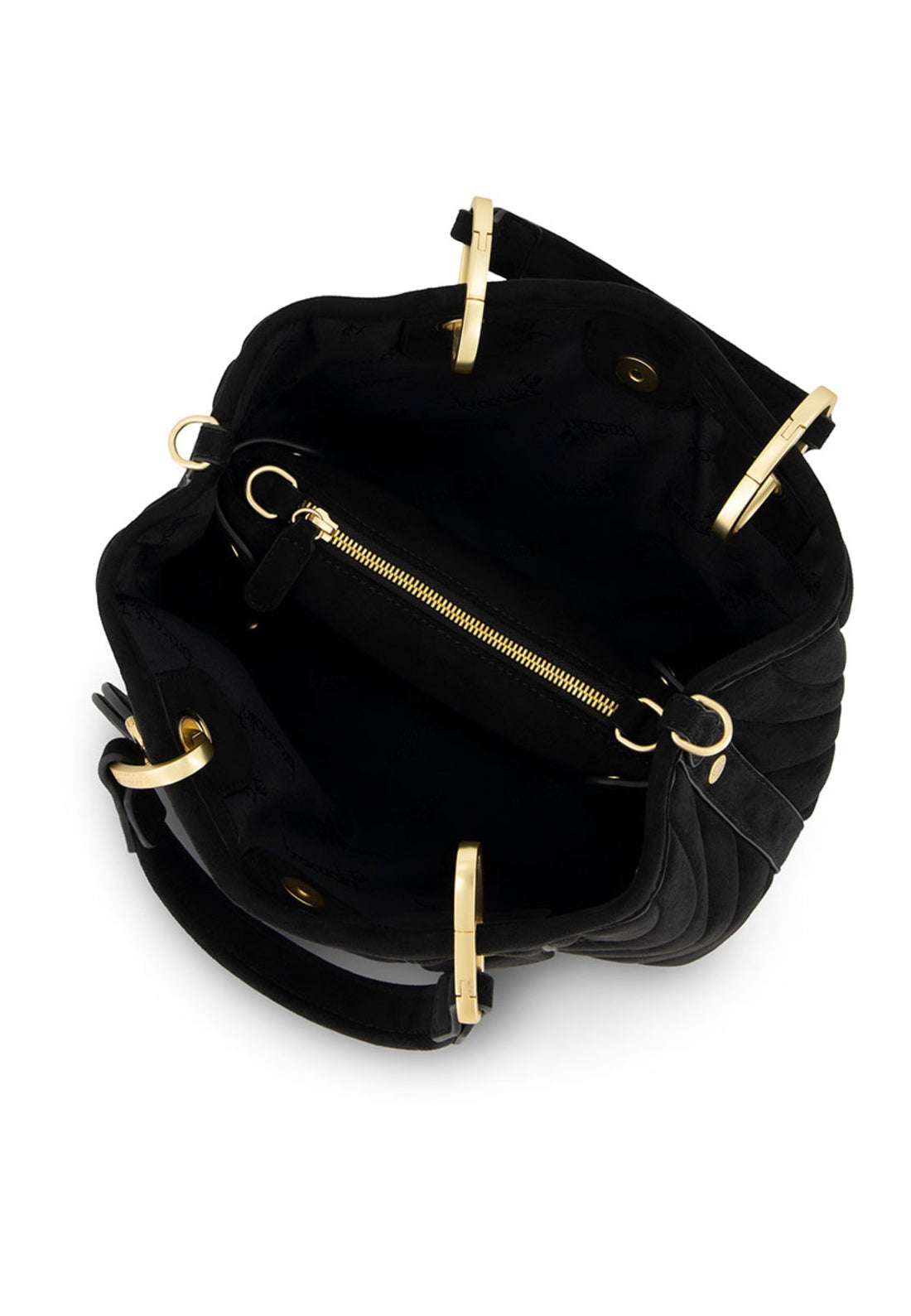 BORSA A MANO E TRACOLLA MEDIA BRACCIALINI BETH MATELASSE' B19251 NERO