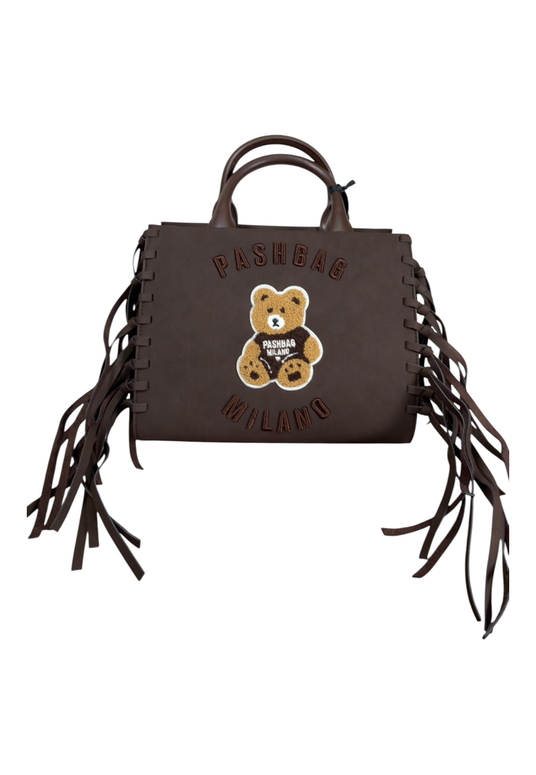 BORSA A MANO E TRACOLLA PASHBAG MARGE 20142 SHEPHERD SUEDE BROWN