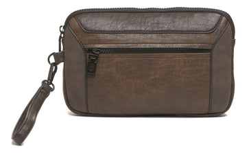 LUMBERJACK LK5449 BROWN MEN'S CLUTCH