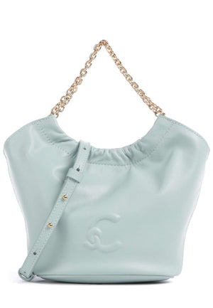 BORSA A MANO E TRACOLLA SMALL COCCINELLE SMASH E5U5F580101 B33 AQUAMARINE