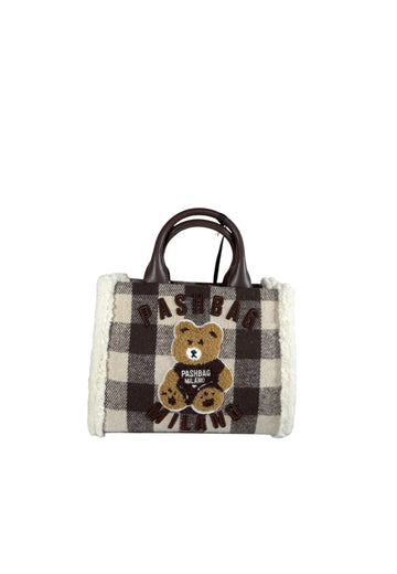 BORSA A MANO E TRACOLLA PICCOLA PASHBAG MINI MARGE 20163 SHEPHERD COURT BROWN