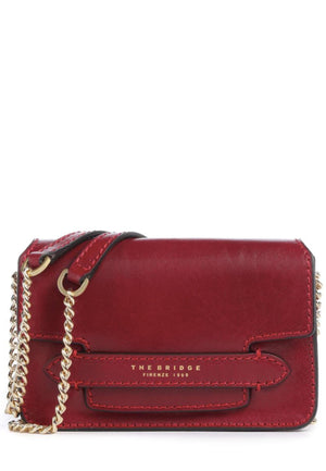 BORSA TRACOLLINA MINI THE BRIDGE LUCREZIA 04121401 2E ROSSO SCURO