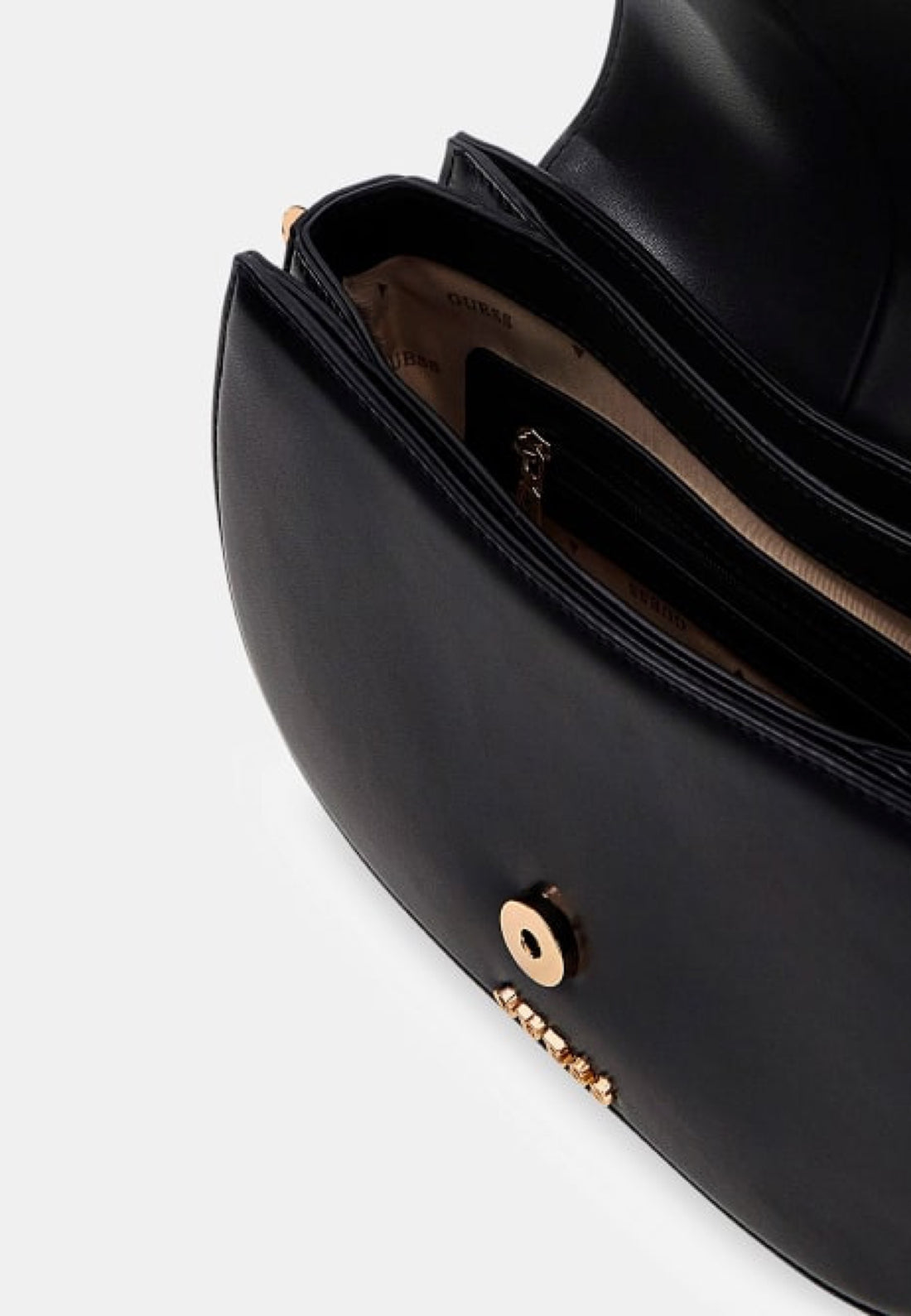 BORSA FLAP TRACOLLINA GUESS CARRIE VG989620 BLACK