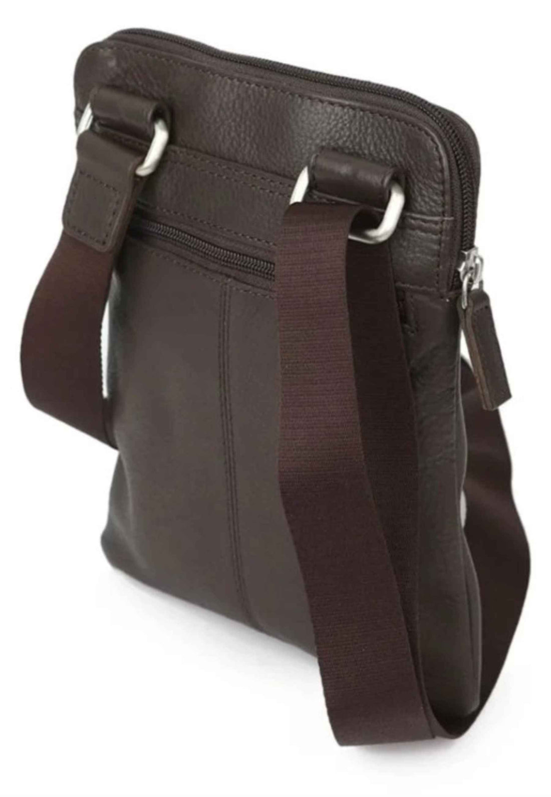 BORSELLO TRASVERSALE UOMO IN PELLE BEVERLY HILLS POLO CLUB BH-8470 MORO