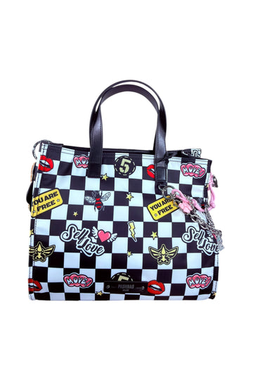 BORSA A MANO E TRACOLLA PICCOLA PASHBAG MINI SHARI 19504 NERO