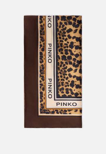 FOULARD TANGO DONNA PINKO 106651 A38F L3Z MACULATO MARRONE