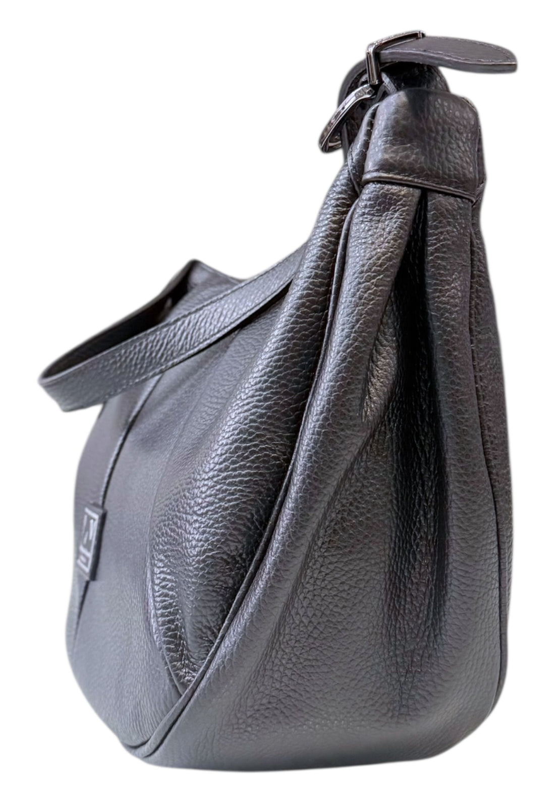 BORSA A SPALLA DONNA PELLETTERIA VENETA D25920 NERO