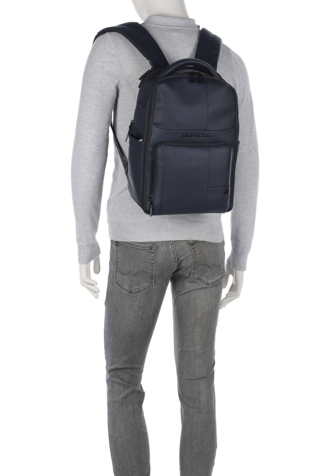 ZAINO UOMO PQUADRO GOMMATO IMPERMEABILE CA6638W129W BLU 14"