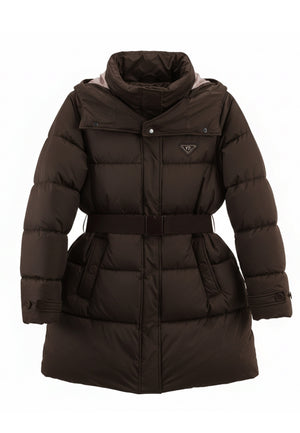 PIUMINO LUNGO DONNA YNOT ELG-004F1 CHOCOLATE
